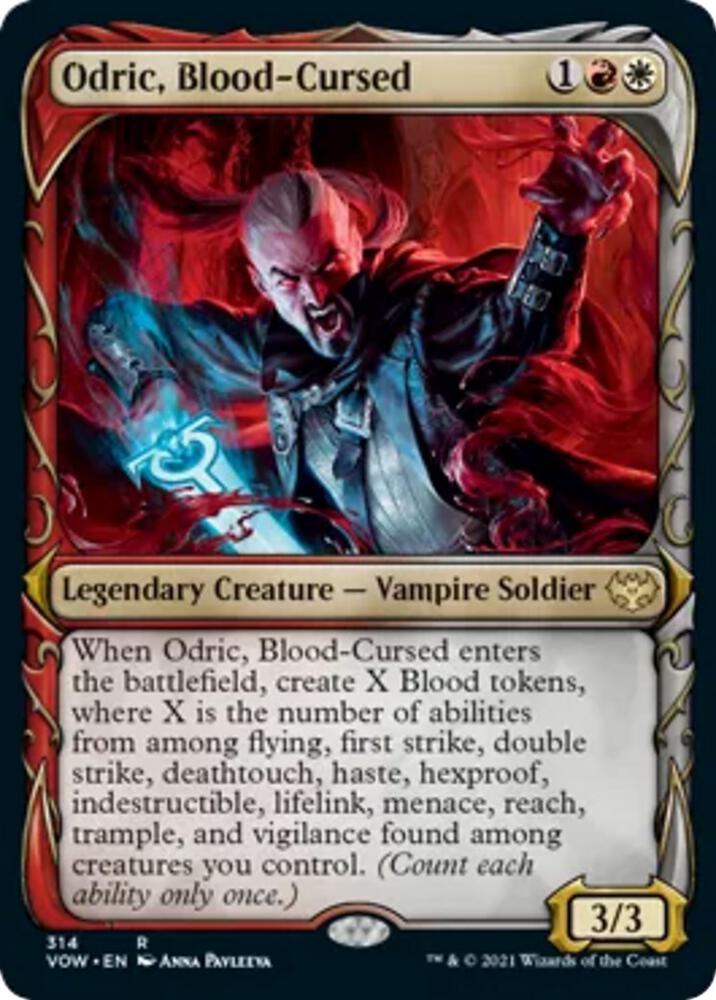 Odric Blood Cursed Showcase 314 (Innistrad: Crimson Vow)  - Foil