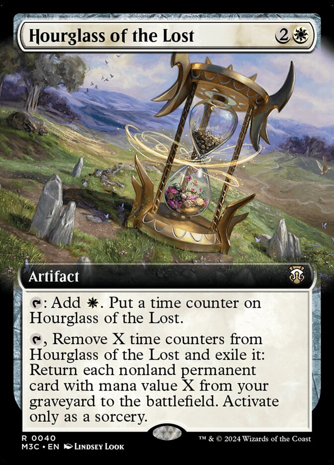 Hourglass of the Lost 40/411 (Commander: Modern Horizons 3)  - Extended Art