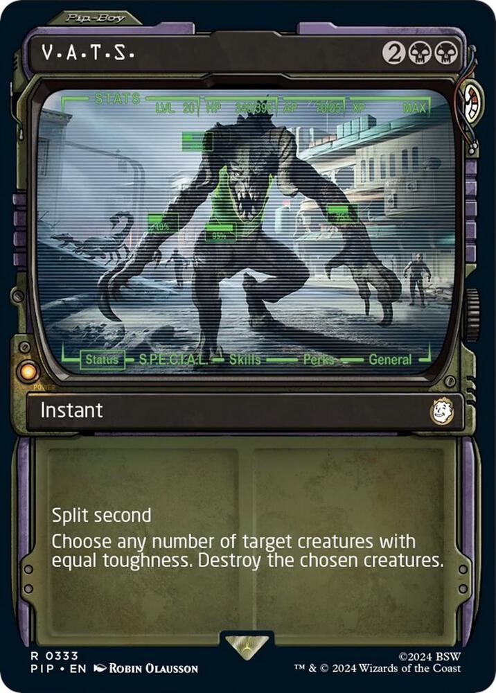 V.A.T.S. 333/326 (Universes Beyond: Fallout)  - Showcase Foil