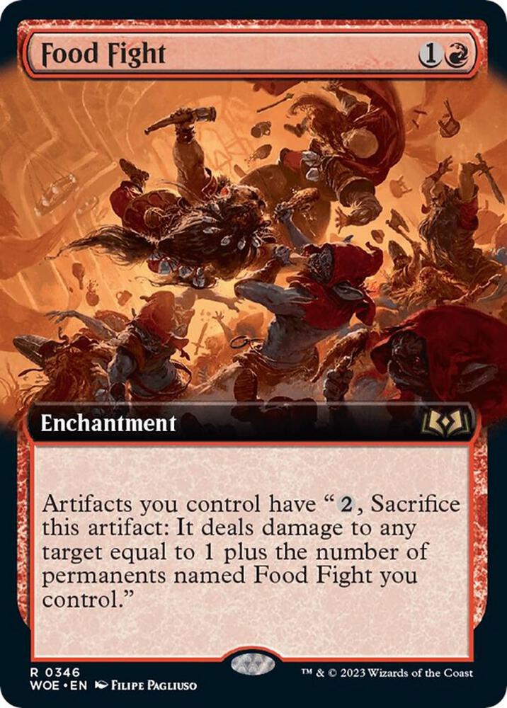 Food Fight 346/276 (Wilds of Eldraine)  - Extended Art