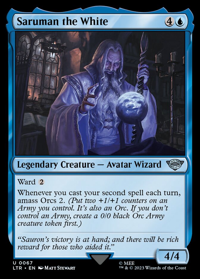 Saruman the White 67/281 (Universes Beyond: The Lord of the Rings: Tales of Middle-earth)  - Foil