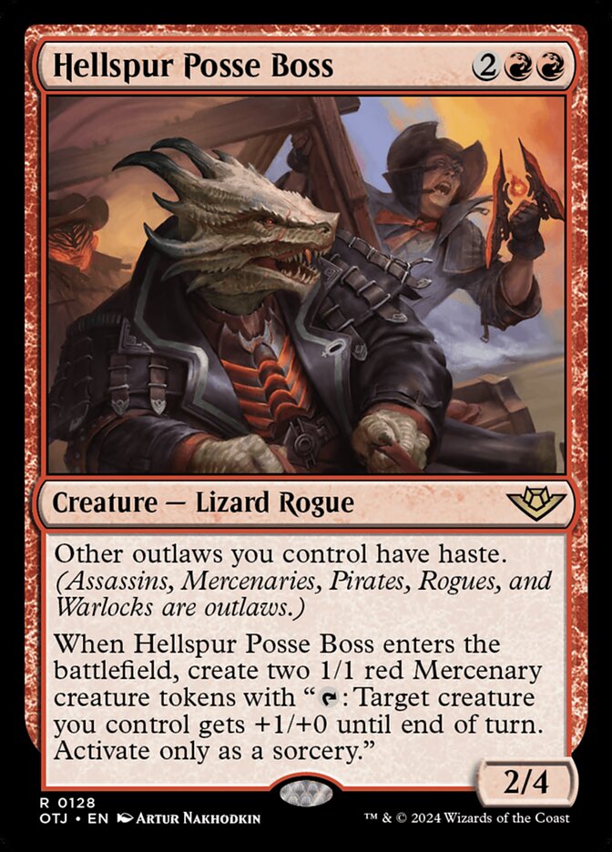 Hellspur Posse Boss 128 (Outlaws of Thunder Junction) 