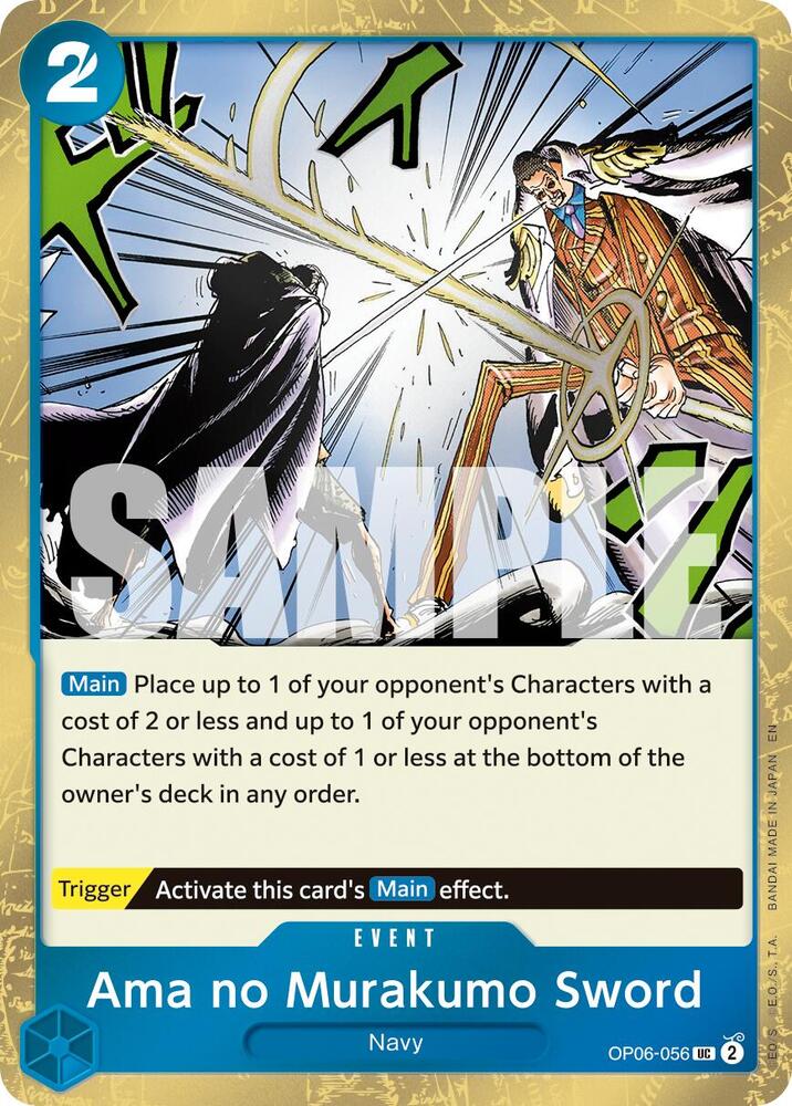 Ama no Murakumo Sword OP06-056 (Premium Booster -The Best- Vol. 2)  - Pirate Foil