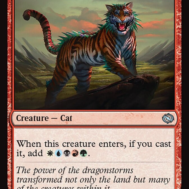 Iridescent Tiger 109 (Tarkir: Dragonstorm)  - Foil