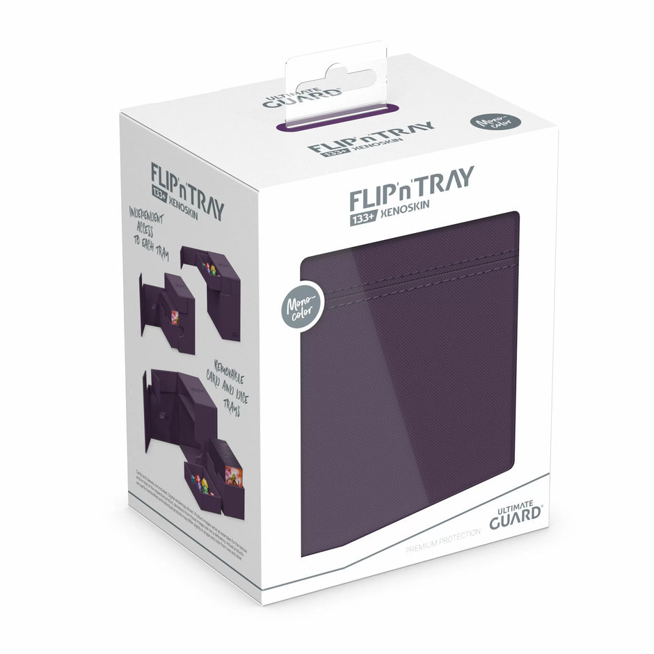 Ultimate Guard: Deck Box – XenoSkin Flip´n´Tray 133+ – Purple