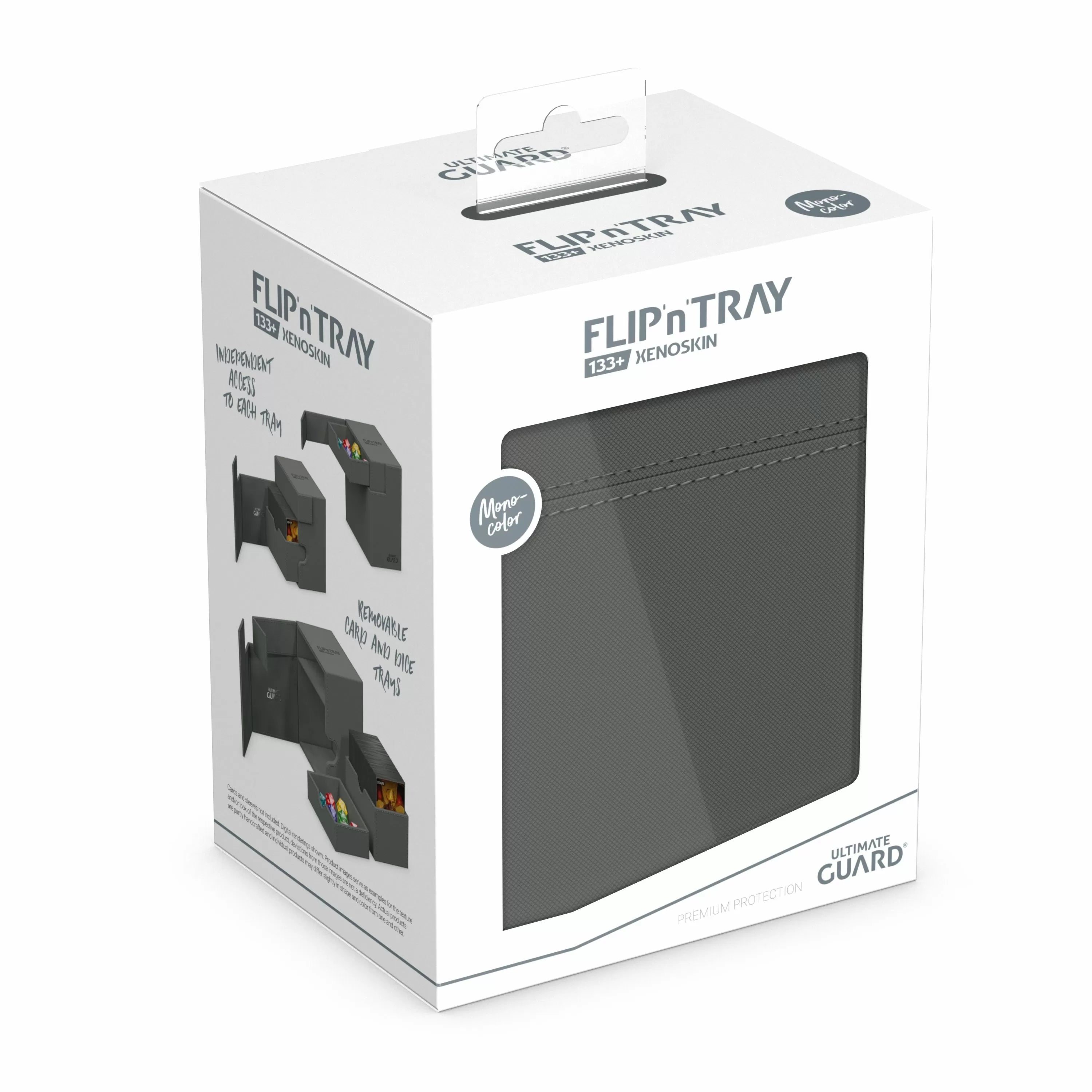 Ultimate Guard: Deck Box – XenoSkin Flip´n´Tray 133+ – Grey