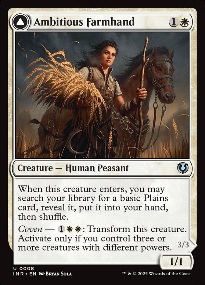 Ambitious Farmhand // Seasoned Cathar (Innistrad Remastered) 