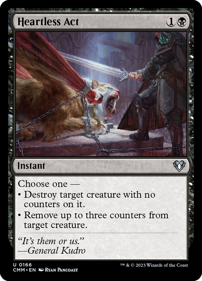Heartless Act 166/451 (Commander Masters)  - Foil