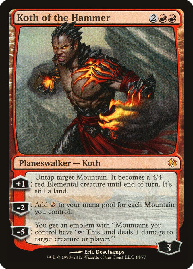 Koth of the Hammer 44 (Duel Decks: Venser vs. Koth)  - Foil