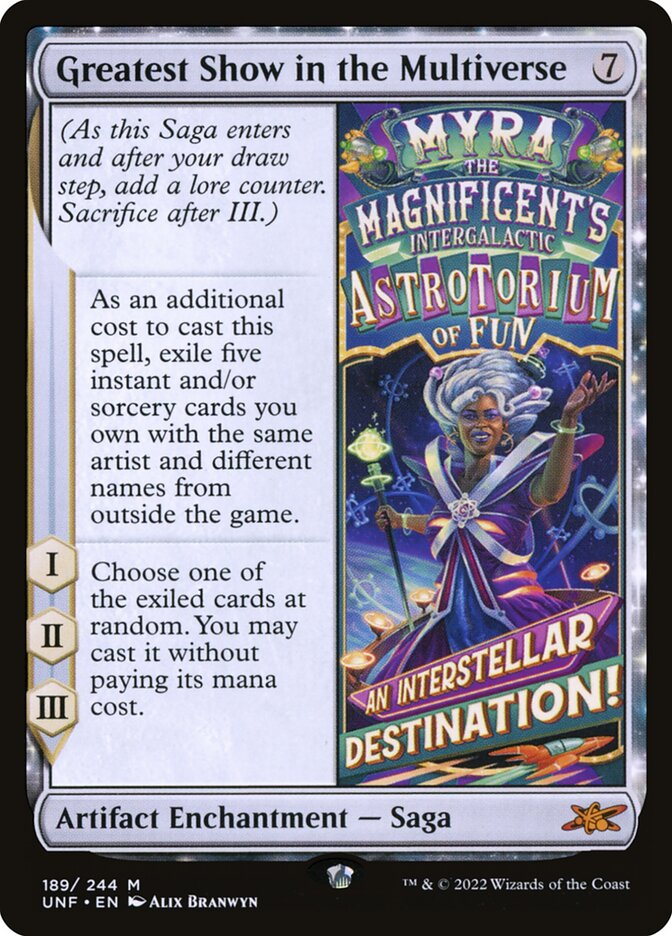 Greatest Show in the Multiverse 189/244 (Unfinity)  - Foil