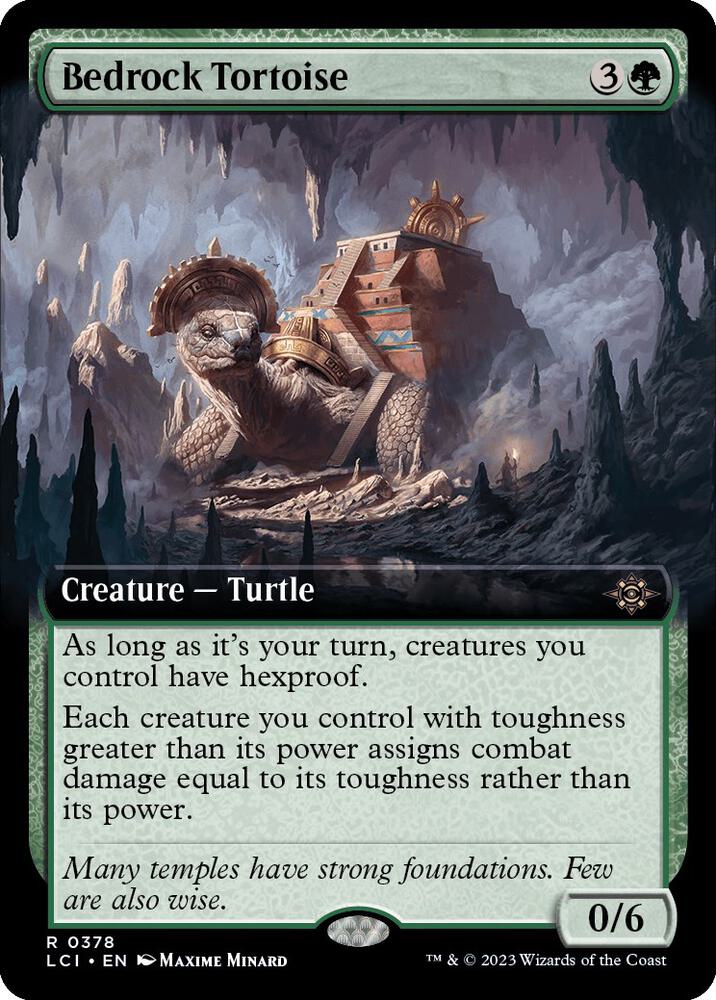 Bedrock Tortoise 378/291 (The Lost Caverns of Ixalan)  - Extended Art
