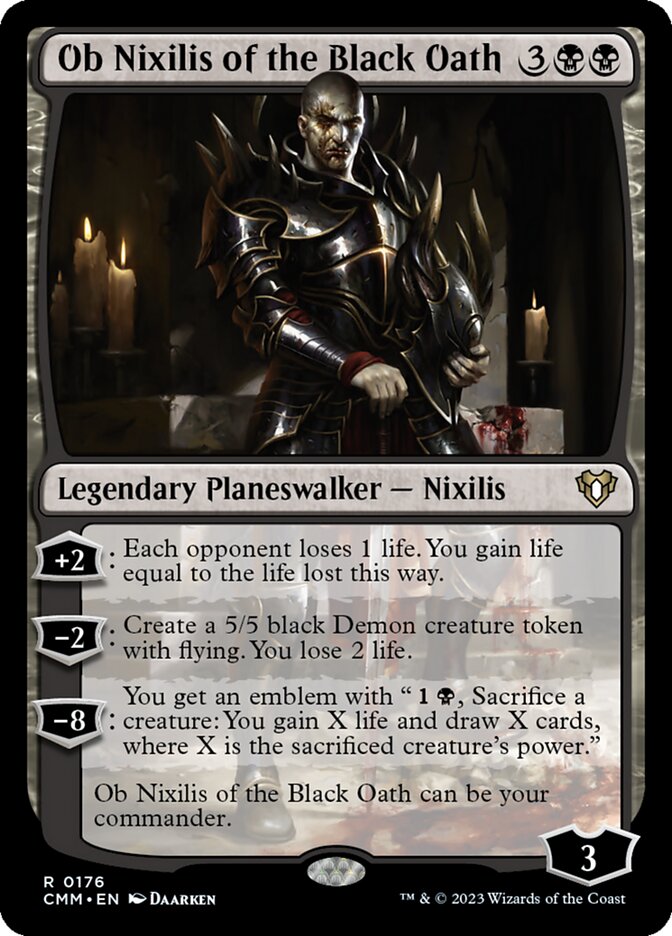 Ob Nixilis of the Black Oath 176/451 (Commander Masters) 
