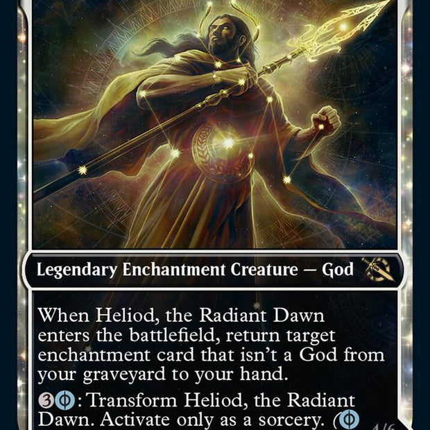 Heliod, the Radiant Dawn // Heliod, the Warped Eclipse 293 (March of the Machine)  - Showcase Foil
