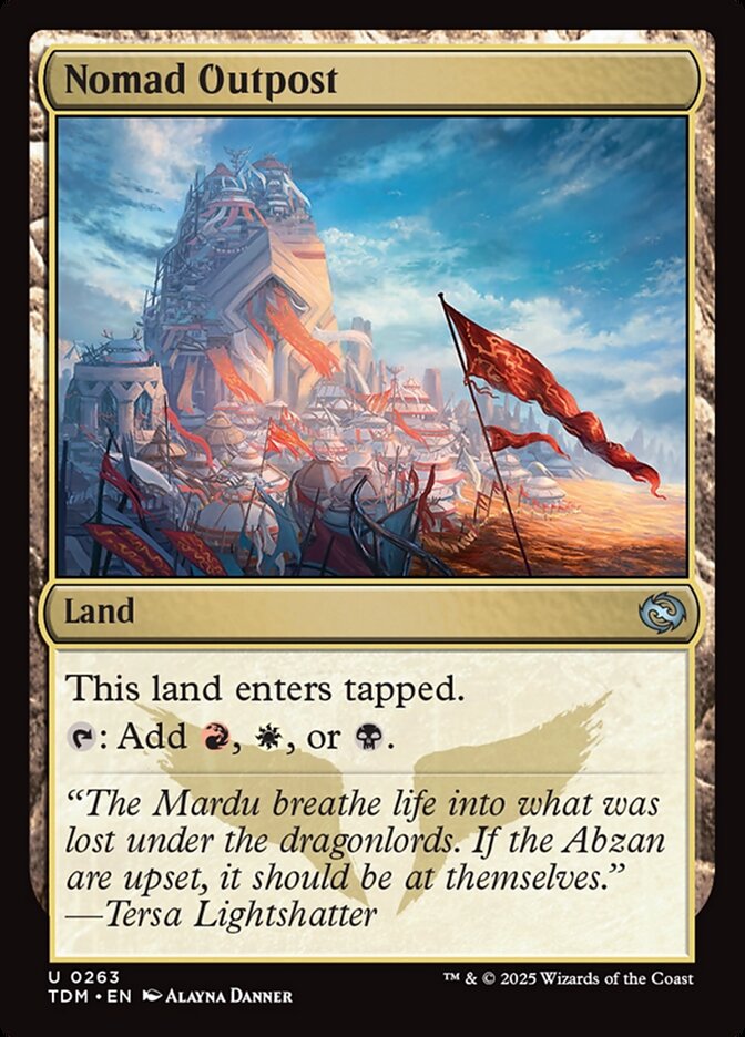 Nomad Outpost 263/291 (Tarkir: Dragonstorm)  - Foil