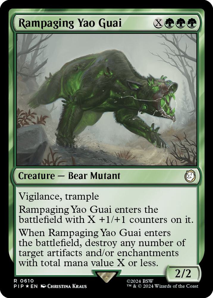 Rampaging Yao Guai 610/326 (Universes Beyond: Fallout)  - Foil