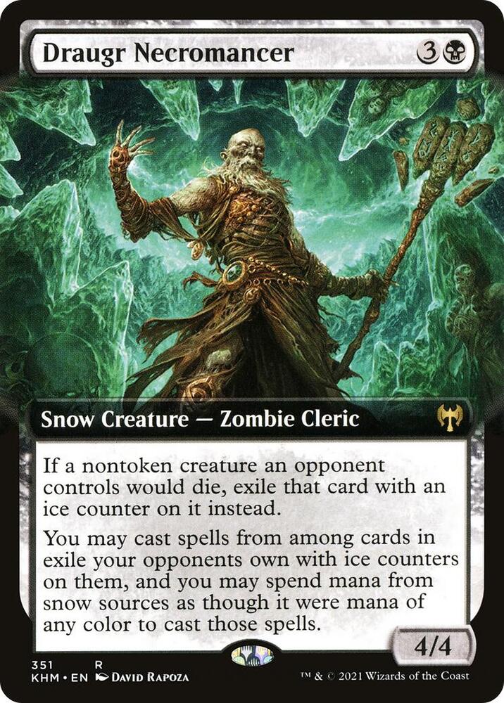 Draugr Necromancer 351/285 (Kaldheim)  - Extended Art
