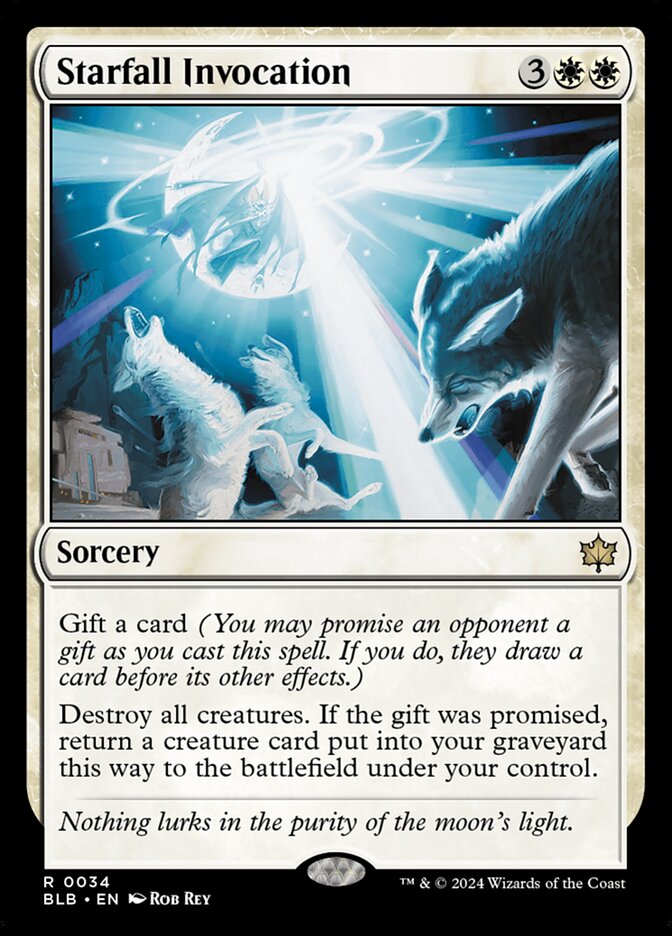 Starfall Invocation 34 (Bloomburrow)  - Foil