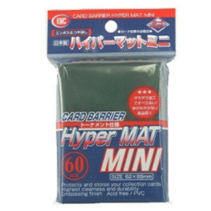 KMC Hyper MAT MINI Sleeve 60 Pack (89mm x 62mm) - Green