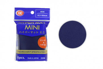 KMC Hyper MAT MINI Sleeve 60 Pack (89mm x 62mm) - Blue