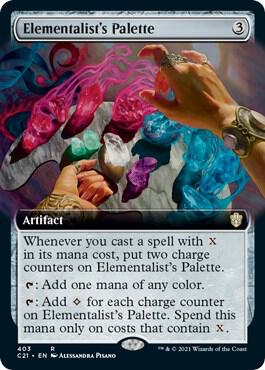 Elementalists Palette Extended Art 403/81 (Commander 2021) 