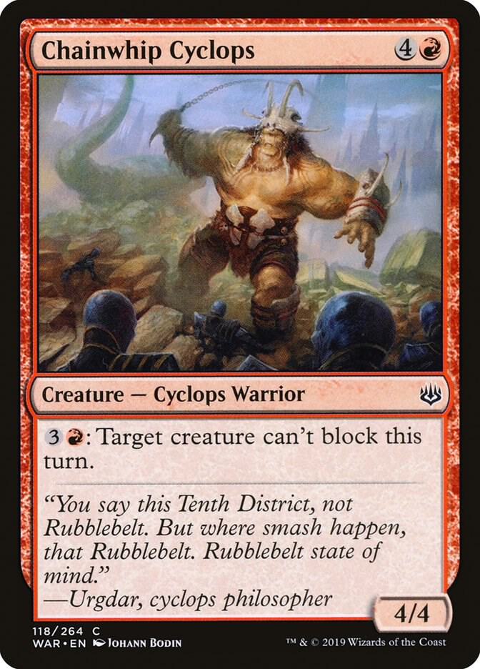 Chainwhip Cyclops 118/264 (War of the Spark) 