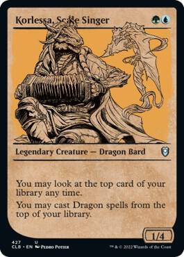 Korlessa Scale Singer Showcase 427/361 (Commander Legends: Battle for Baldur's Gate) 