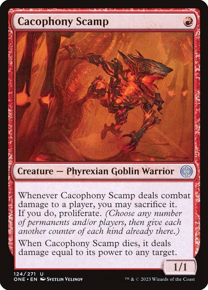 Cacophony Scamp 124/271 (Phyrexia: All Will Be One) 