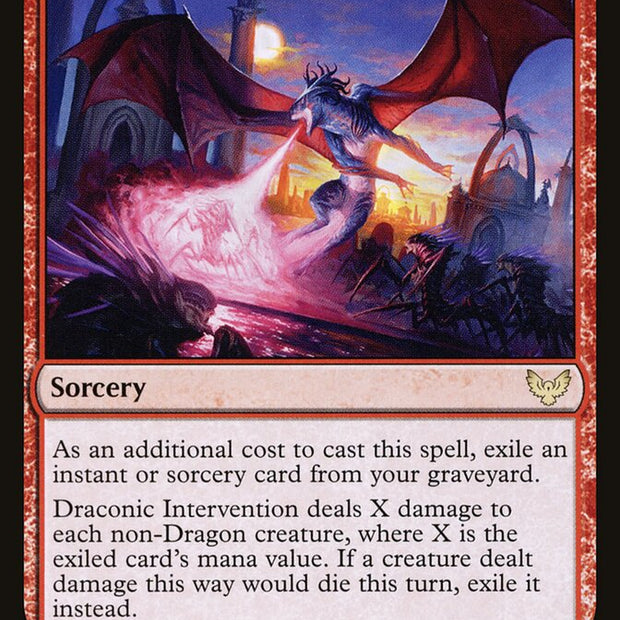 Draconic Intervention 96/275 (Strixhaven: School of Mages)  - Foil