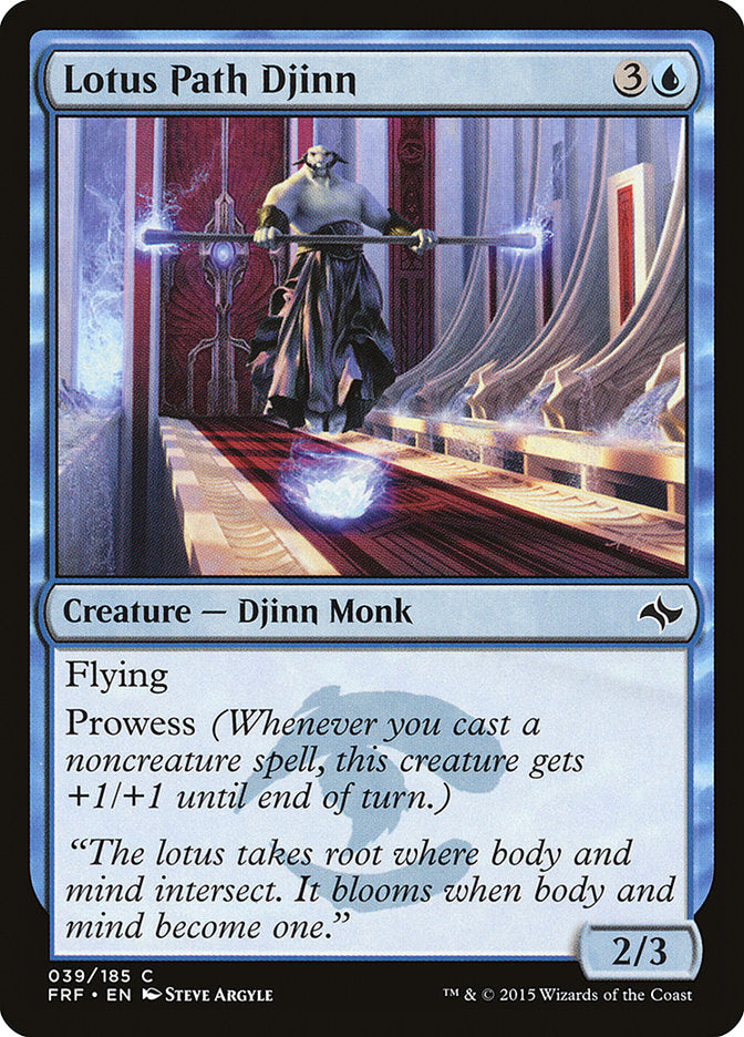 Lotus Path Djinn 39/185 (Fate Reforged) 