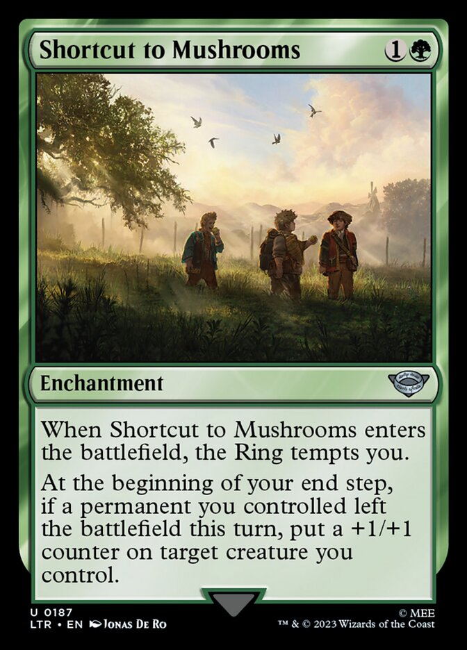 Shortcut to Mushrooms 187/281 (Universes Beyond: The Lord of the Rings: Tales of Middle-earth)  - Foil