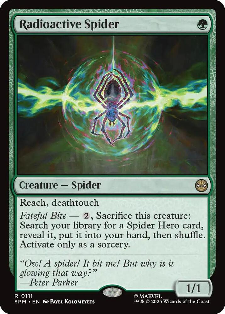 Radioactive Spider 111/198 (Marvel's Spider-Man)  - Foil