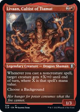 Livaan Cultist of Tiamat Foil Etched 508 (Commander Legends: Battle for Baldur's Gate)  - Foil