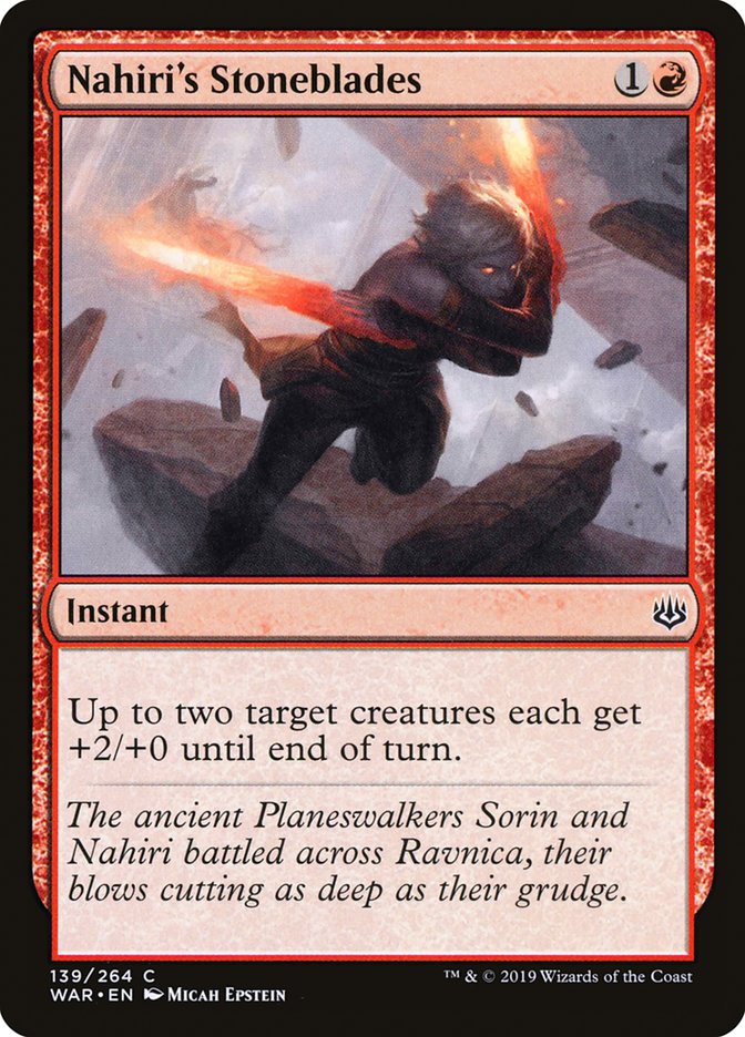 Nahiri's Stoneblades 139/264 (War of the Spark) 