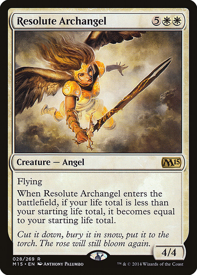 Resolute Archangel 28/269 (Magic 2015 (M15))  - Foil