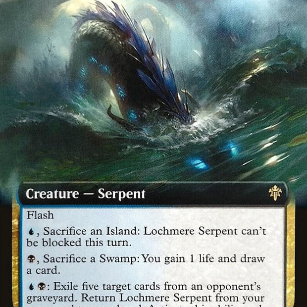 Lochmere Serpent Extended Art (Throne of Eldraine) 