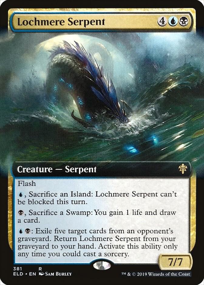 Lochmere Serpent 381/269 (Throne of Eldraine)  - Extended Art