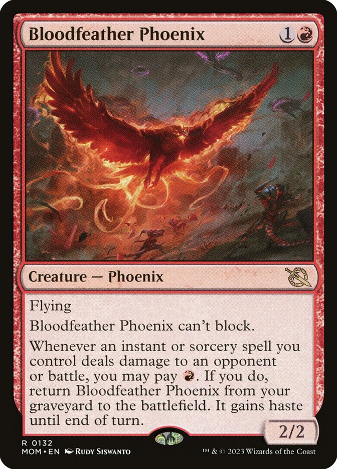 Bloodfeather Phoenix 132/291 (March of the Machine) 