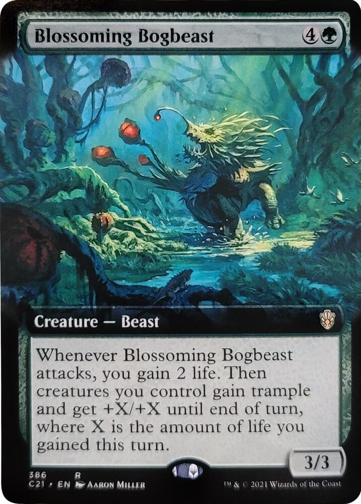 Blossoming Bogbeast Extended Art 386/81 (Commander 2021) 