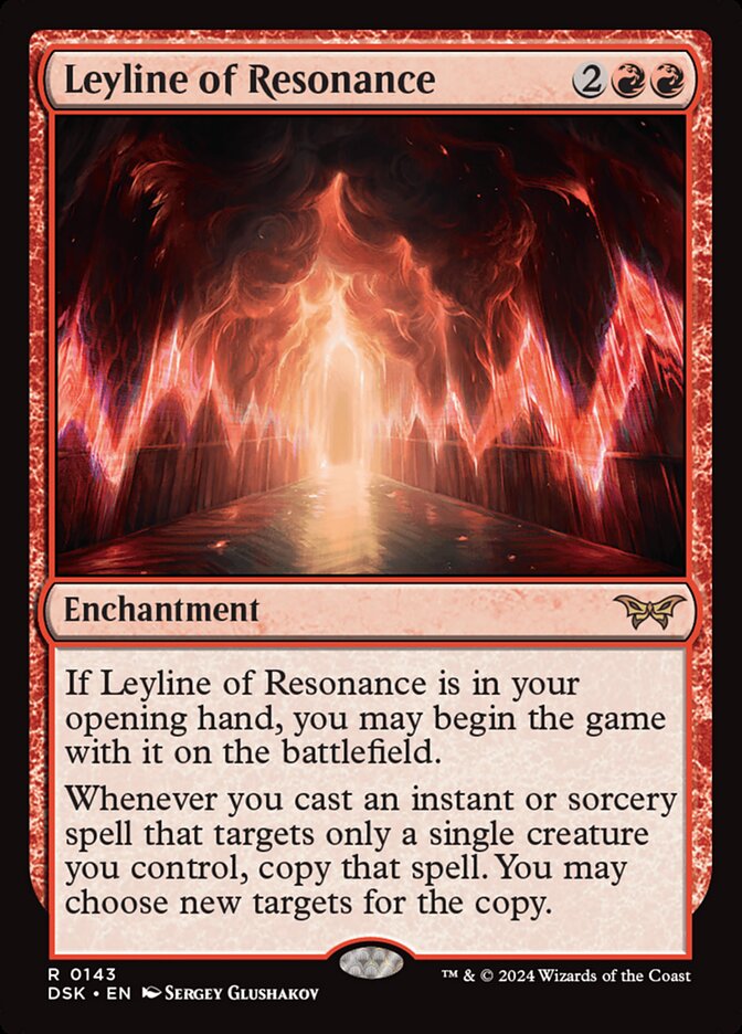 Leyline of Resonance 143/286 (Duskmourn: House of Horror)  - Foil