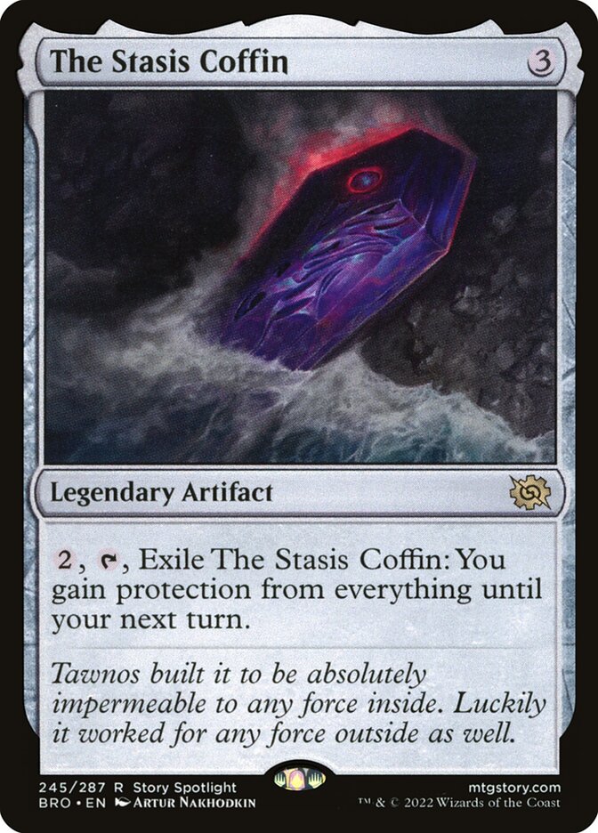 The Stasis Coffin 245 (The Brothers' War)  - Foil