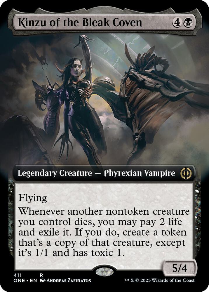 Kinzu of the Bleak Coven Extended Art 411/271 (Phyrexia: All Will Be One) 