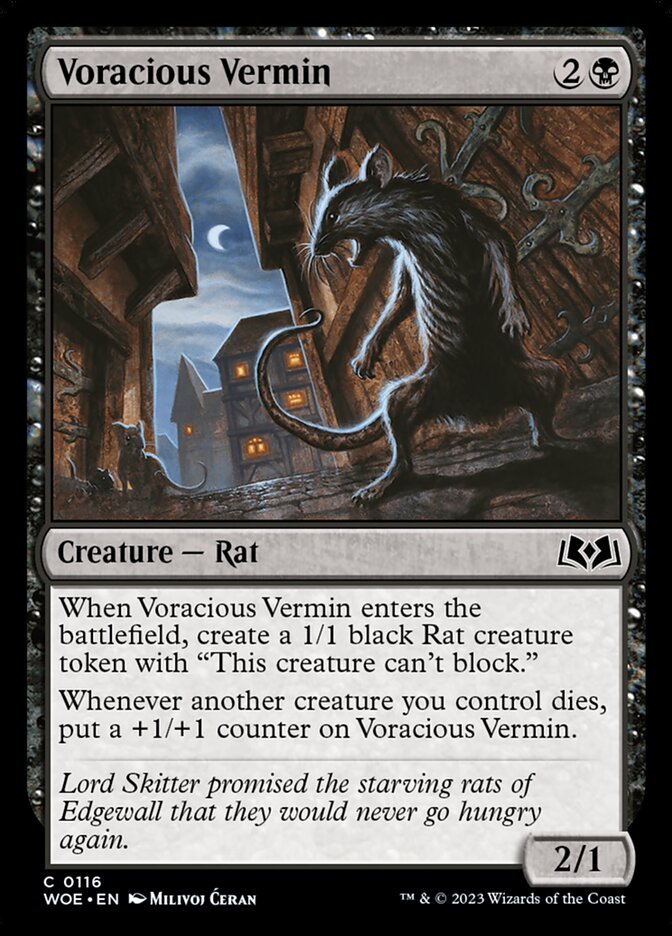 Voracious Vermin 116/276 (Wilds of Eldraine)  - Foil