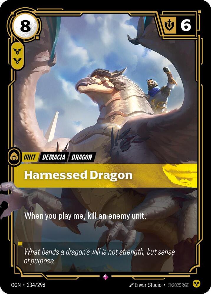 Harnessed Dragon 234/298 (Origins)  - Foil