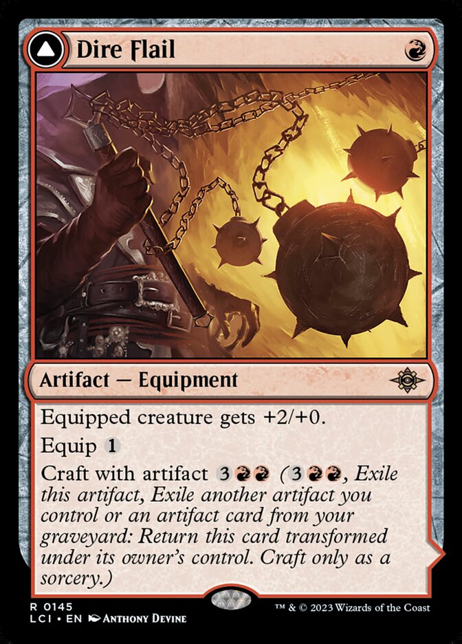 Dire Flail // Dire Blunderbuss 145/291 (The Lost Caverns of Ixalan) 