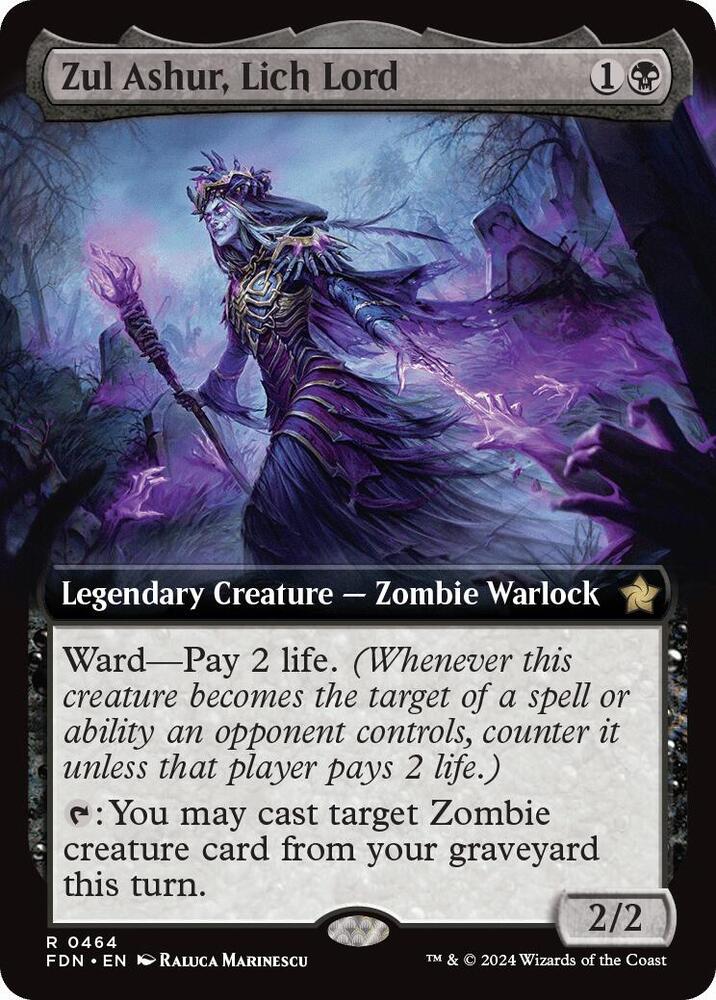 Zul Ashur, Lich Lord 464/291 (Foundations)  - Extended Art