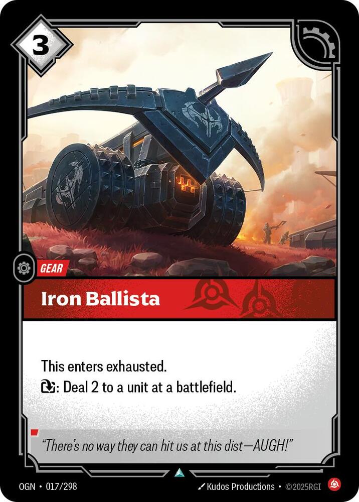 Iron Ballista 17/298 (Origins)  - Foil