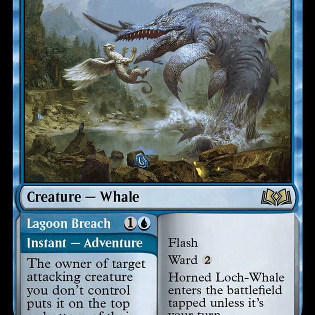 Horned Loch-Whale // Lagoon Breach 53/276 (Wilds of Eldraine) 