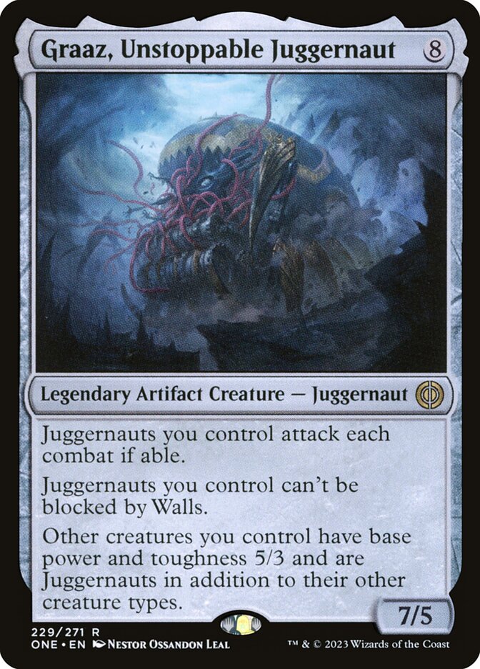Graaz, Unstoppable Juggernaut 229/271 (Phyrexia: All Will Be One)  - Foil