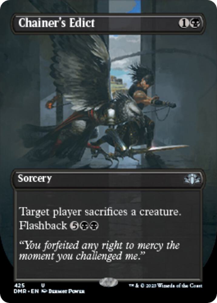 Chainer's Edict 425 (Dominaria Remastered)  - Borderless