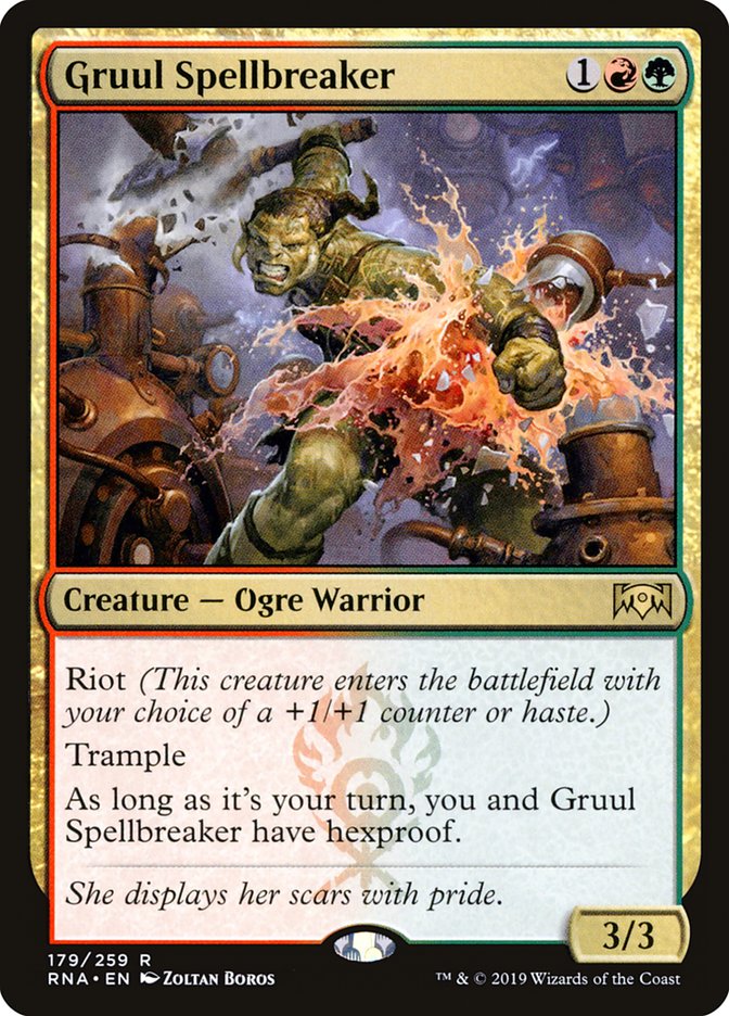 Gruul Spellbreaker 179/259 (Ravnica Allegiance) 